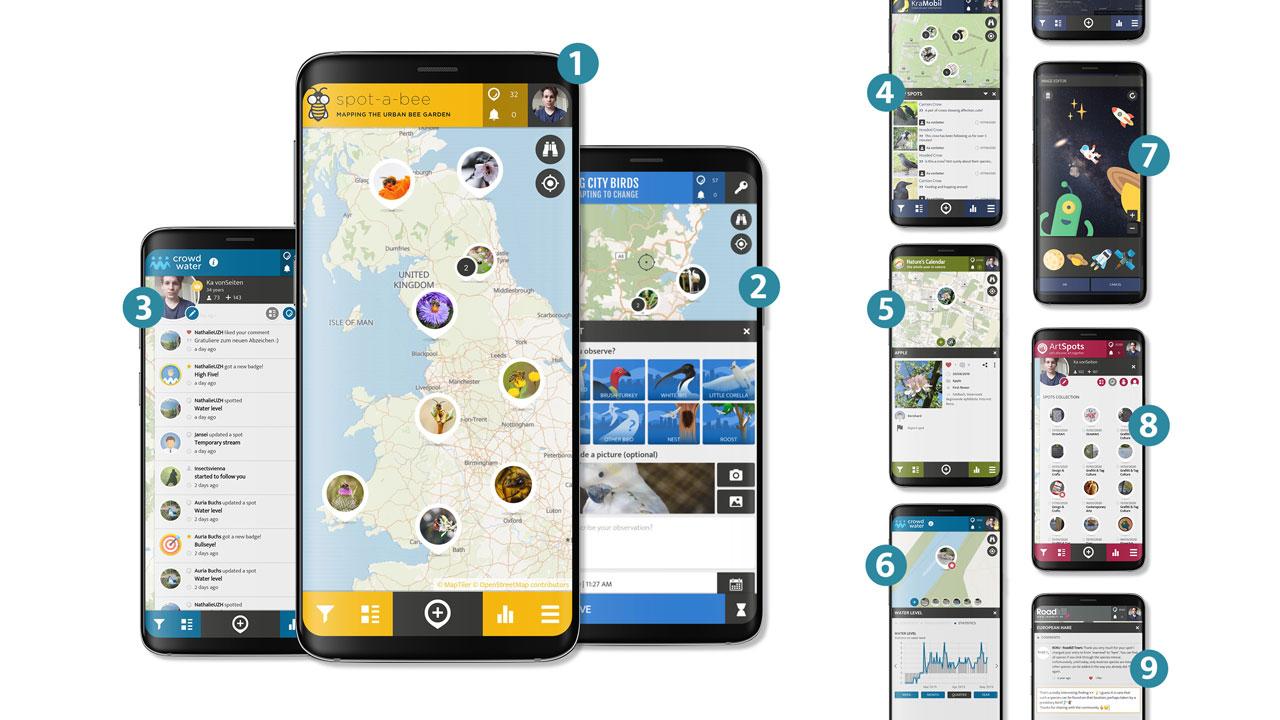 Spotteron Features Mobile Citizen Science Apps